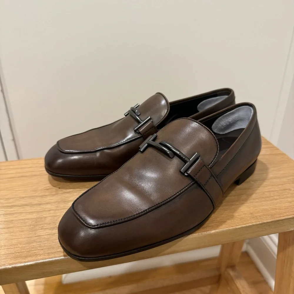 TOD'S | Doppia Double  Leather Bit Loafer ~ Size 6.5 ( 40/41)